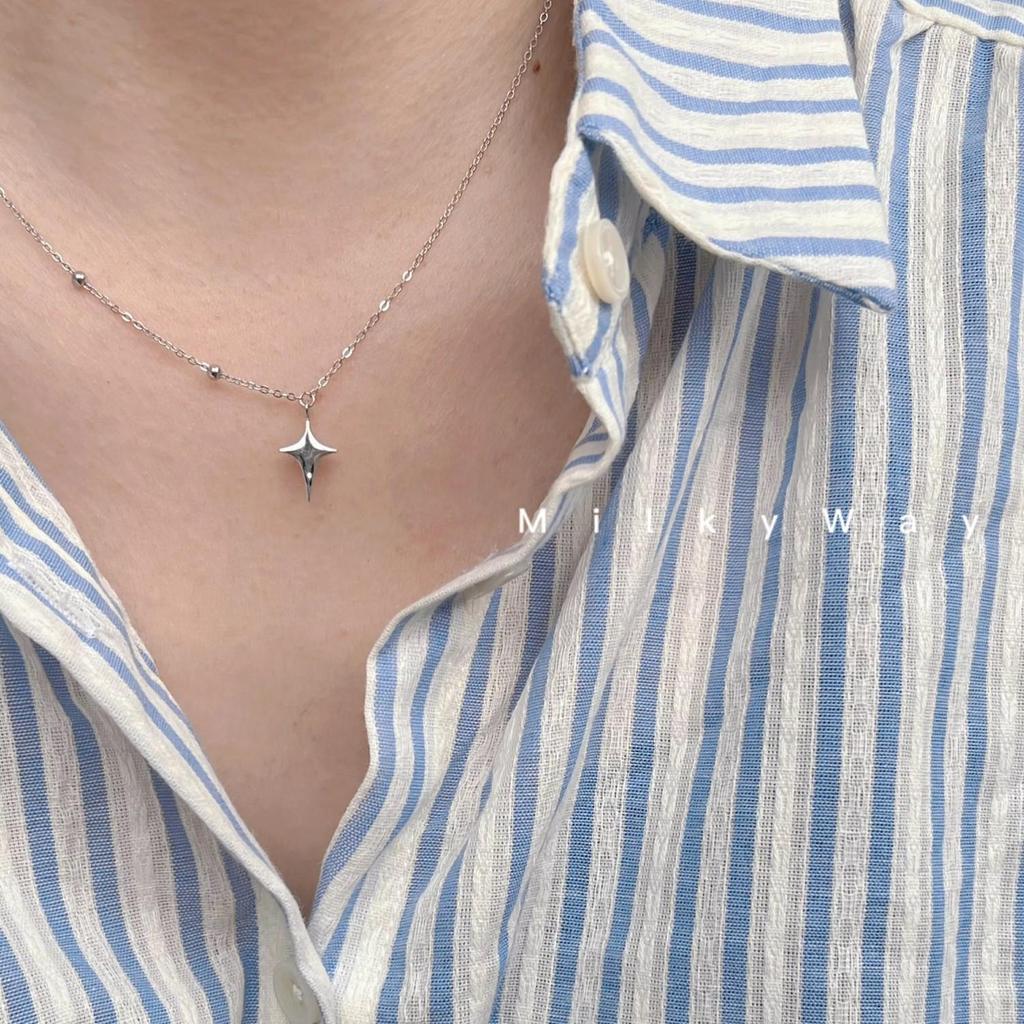 Женское ожерелье со звездами; модное и роскошное украшение в виде цепочки на ключицу.