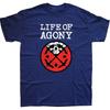 Редкая темно-синяя футболка с логотипом группы Life Of Agony Все размеры S-5XL Унисекс футболка
