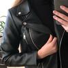 Женская куртка сплошного цвета из искусственной кожи ветрозащитное свободное женское пальто для езды на мотоцикле