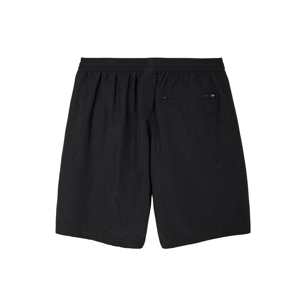 Y-3 SS22 Printed Logo Solid Color Loose Straight Shorts Men Bottoms Black HG8615