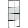 Vidaxl Drzwi Przesuwne, Czarne, 102,5X205Cm, Szkło Hartowane Aluminium