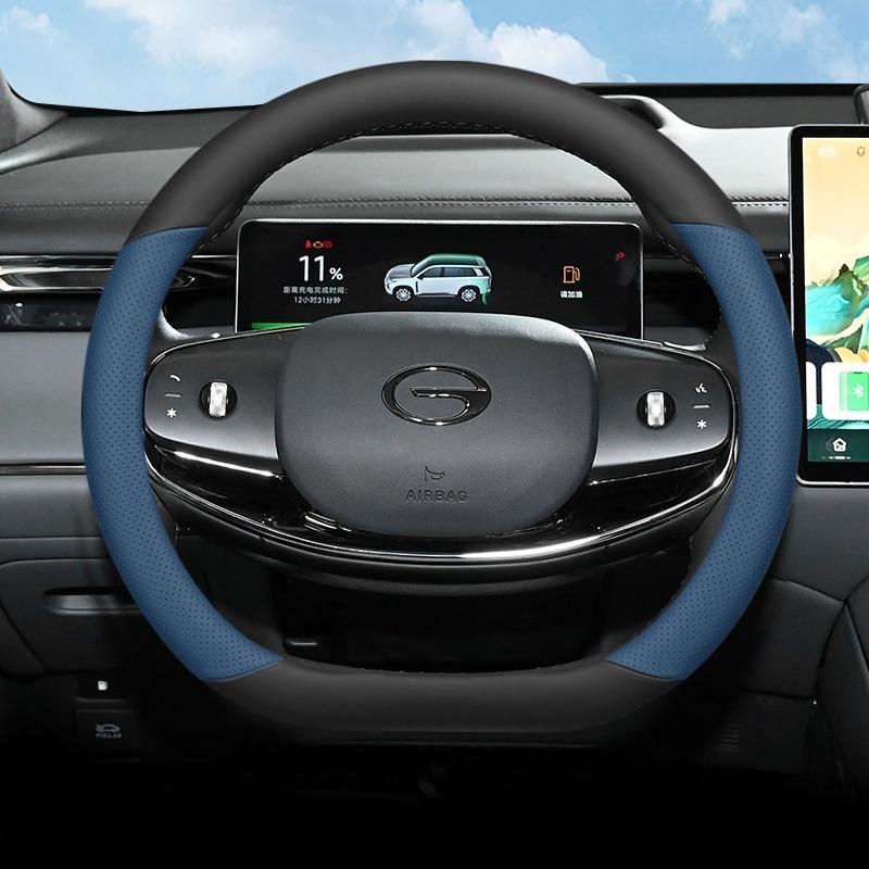 Для GAC Trumpchi S7 S9 2026 2026 Кожаная Накладка на Руль Автомобиля Ультратонкие Противоскользящие Накладки на Ручку Автомобиля Аксессуары для Интерьера