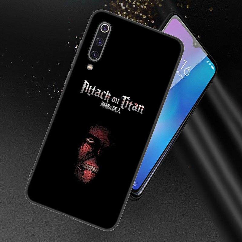 Чехол для телефона с аниме «Атака Титанов» для Xiaomi Redmi 7 7A 8A 9i 9A 9C 10 10A 10C K20 Note 5 6 Mi 8 9 9T Pro A2 Lite A3 6X Mix 3