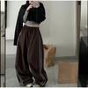 Vintage Ayollar Keng Shimlar Katta O'lchamli Hip Hop Bog'ichli Cho'ntak Moda Kargo Shim Kundalik Ofis Xonimi Keng Shimlar Kuz Qish