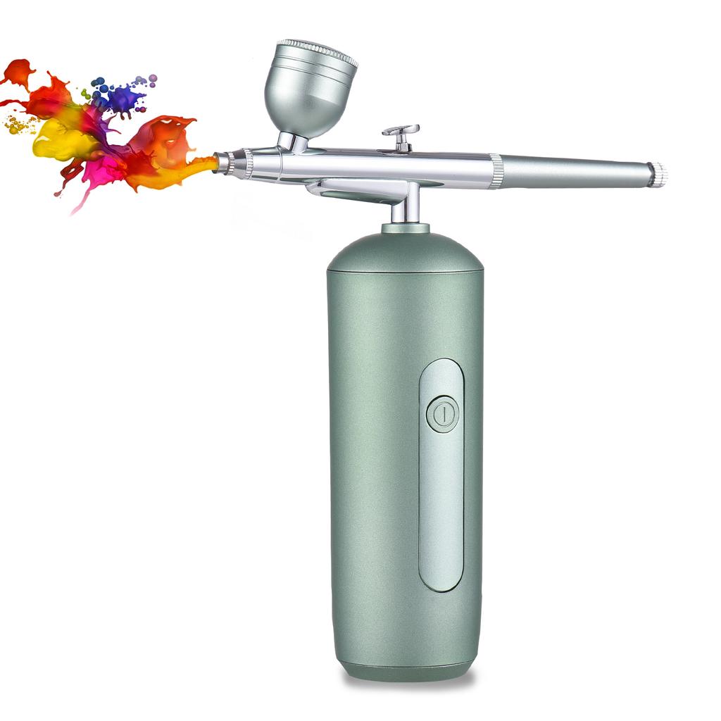 Portable Airbrush with Compressor Handheld Cordless Air Brush Pen Dual-Action 2-level Adjustable