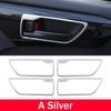 For Toyota Highlander XU70     2024 Hybrid Stainless Car Inner Door Handle Frame Door Bowl Cover Trim Stickers