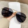 Mirror Square Round Sunglasses Women Men Colorful Minimalist Sun Glasses Metal Black Colors Designer Brand Outdoor Fashion