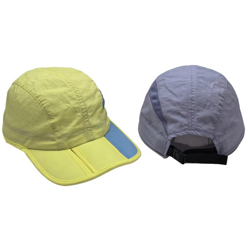 UV50+ Sun Protection Sporty Nylon Sports Baseball Cap 3-Foldable Lightweight Breathable Waterproof Fabric Original Design