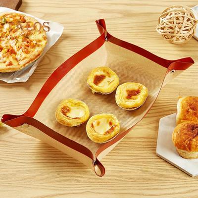 Силиконовый коврик для выпечки для духовки, антипригарный, термостойкий силиконовый, легко очищаемый, многоразовый противень для печенья, миндального печенья, хлеба