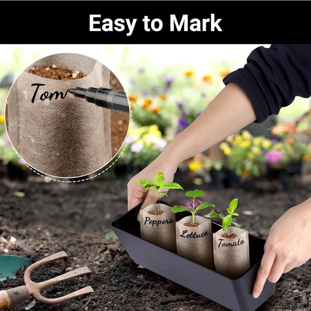 100 шт. мешков для рассады растений, нетканые мешки для рассады растений, тканевые мешки для рассады овощей, горшки для посадки, пересадки, мешки для выращивания растений, товары для дома и сада