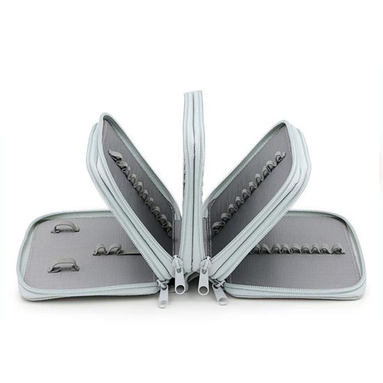 Четырехслойная сумка-карандаш, однотонная квадратная коробка для канцелярских принадлежностей большой емкости с 72 отверстиями