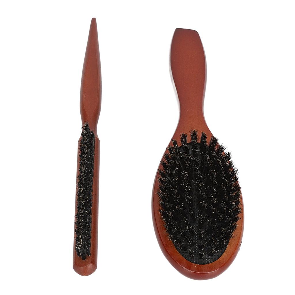 2 шт., набор расчесок для мужчин, набор расчесок с деревянной ручкой, управление вьющимися волосами, разглаживание секций волос