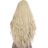 Smart Long Blonde Wavy Curly Full Wig Cosplay Party Princess Hair Style