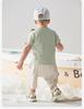 David Bella Boys' Short sleeved T-shirt Summer Clothes Children's Short sleeved Cool Antibacterial Top Baby Clothes