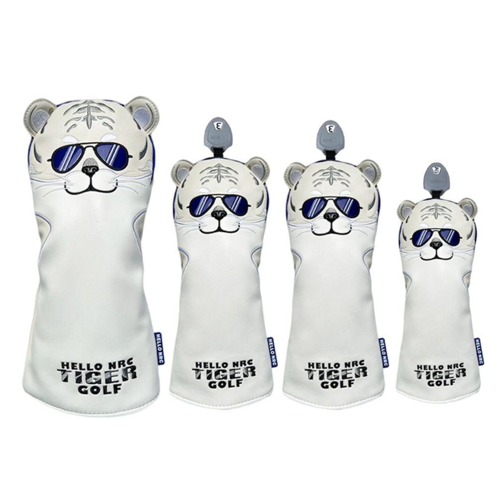 Чехлы для гольфа из искусственной кожи, мягкие чехлы для гольфа, драйверы для клюшек Fairway Hybrid Putter, чехлы для гольфа Tiger для мужчин