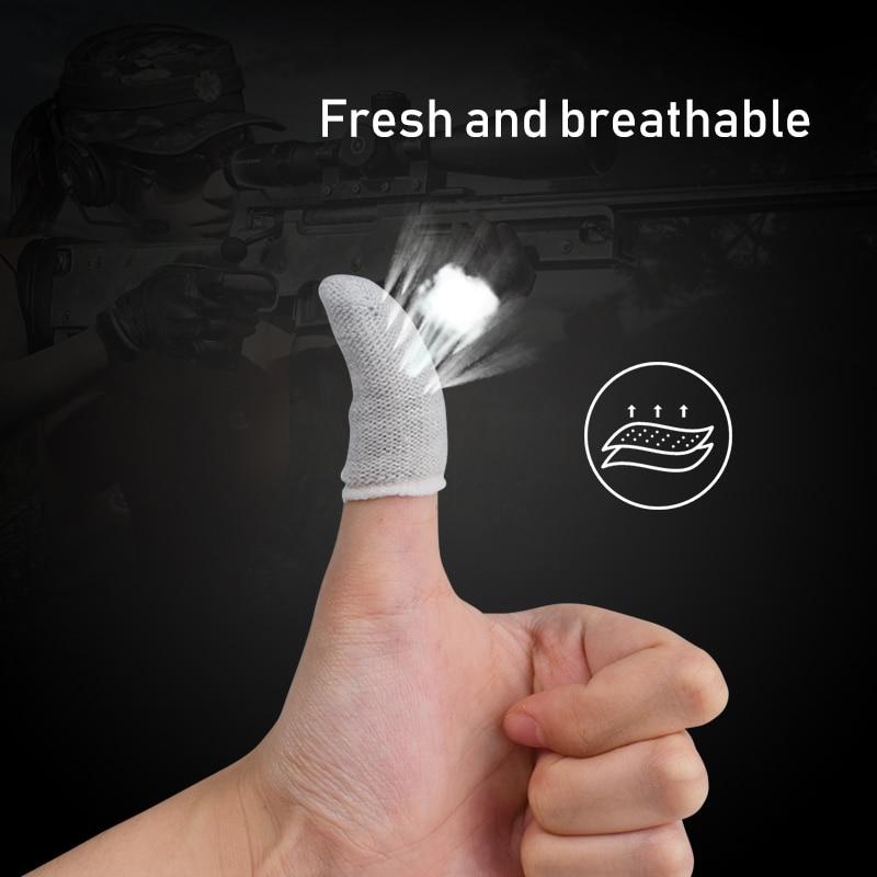 DATA FROG Дышащие напальчники с защитой от пота для чувствительного игрового контроллера PUBG, сенсорный экран, чехол на палец для iphone Adnroid