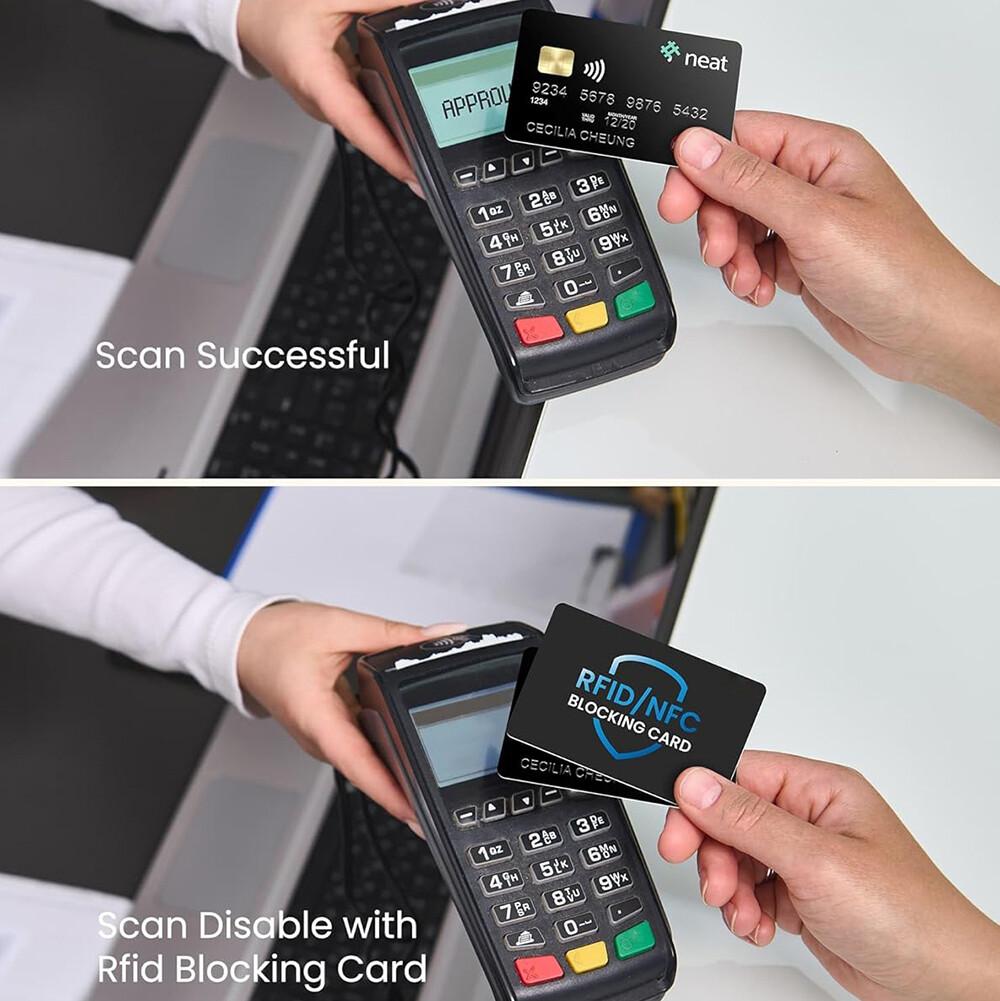 Блокирующая RFID-карту 5 шт. Защита банковской дебетовой/кредитной карты Защита от кражи Контактный NFC-блокиратор Защита всего кошелька