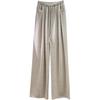 Petite High-Waisted Wide-Leg Sweatpants for Women - Autumn/Winter, Drape Style, Floor-Length, Small Size, Soft, Casual, 145XS.