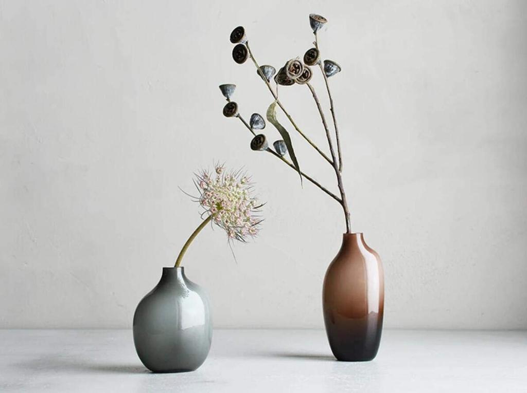 Kinto Flower Base Green W90 X D60 X H110mm SACCO Glass 02 26053