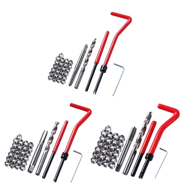 30 шт. Набор ремонтных вставок со спиральной резьбой Метрическая резьба для восстановления поврежденных и сорванных внутренних резьб