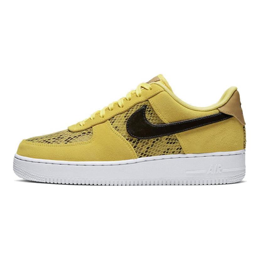 Nike Кроссовки Air Force 1 Low Желтая змеиная кожа BQ4424-700