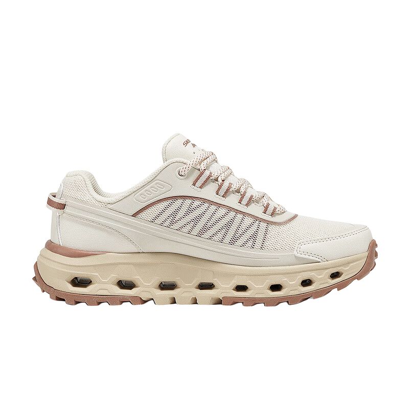 Skechers GLIDE STEP На Текстиле, Синтетической Коже Низкие Повседневные Кроссовки Женские Белые 180049-NTBR