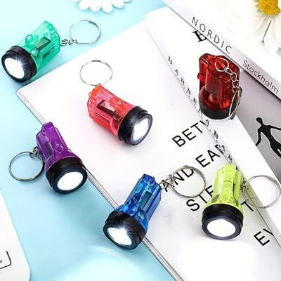 Портативный мини-фонарик-брелок LED - Прочный, на батарейках, с клипсой из нержавеющей стали для кемпинга и вечеринок