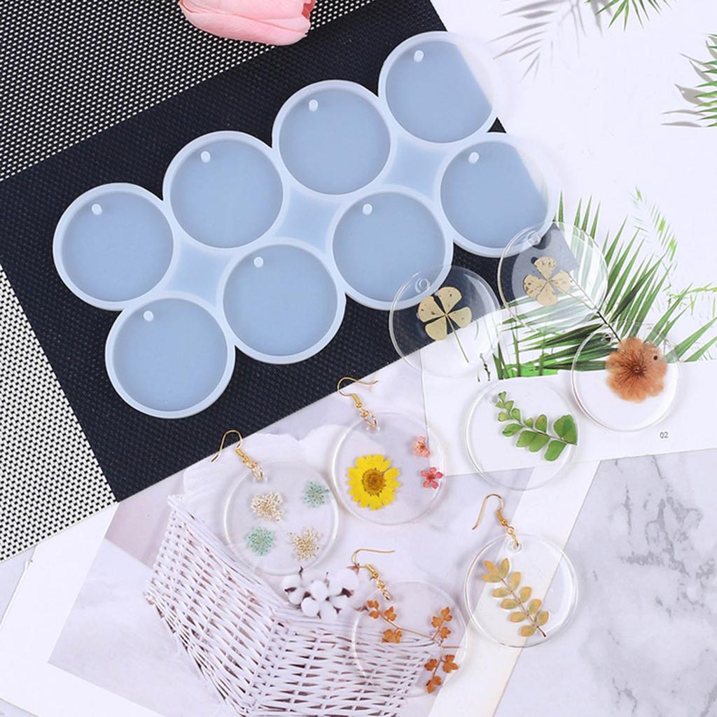 Butterfly/Round/Oval Shape Crystal Silicone Mold Drop Earring Molds Ear Jewelry Moulds for DIY Jewelry Making and Crafts