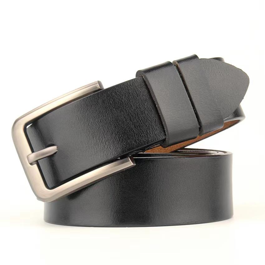 Ремни из натуральной коровьей кожи 100-170 см для мужчин, высокое качество, большие размеры, мужской пояс с пряжкой