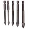 5 шт. крестовое сверло по плитке, твердосплавное, с шестигранным хвостовиком, сверла, открывалка для отверстий в бетоне для стекла, керамики