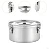 Fruit Lunch Box Food Storage Container Sturdy Space Saving Outdoor Picnic Round Bowl for Kids