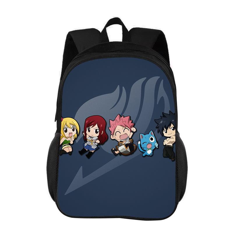 Рюкзак FAIRY TAIL Мультяшный Аниме Принт Студенческий Мальчики и Девочки Новый Большая Вместимость Универсальный Легкий