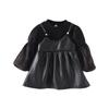 Toddler Kids Baby Girls Lace Patchwork Dress Suspender Dress Outfits Set