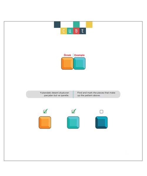 КУБ (Возраст 3+) / Серия книг, улучшающих IQ, внимание и способности, английский-турецкий