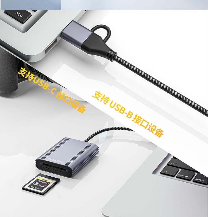 Высокоскоростной кардридер CFexpress Type B, USB 3.2, 10 Гбит/с
