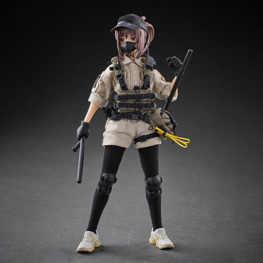 HASUKI POCKET ARTS Series PA006 Security Reizei Hisei Scale and PVC Painted Movable Figure 1/12 Cloth, ABS,