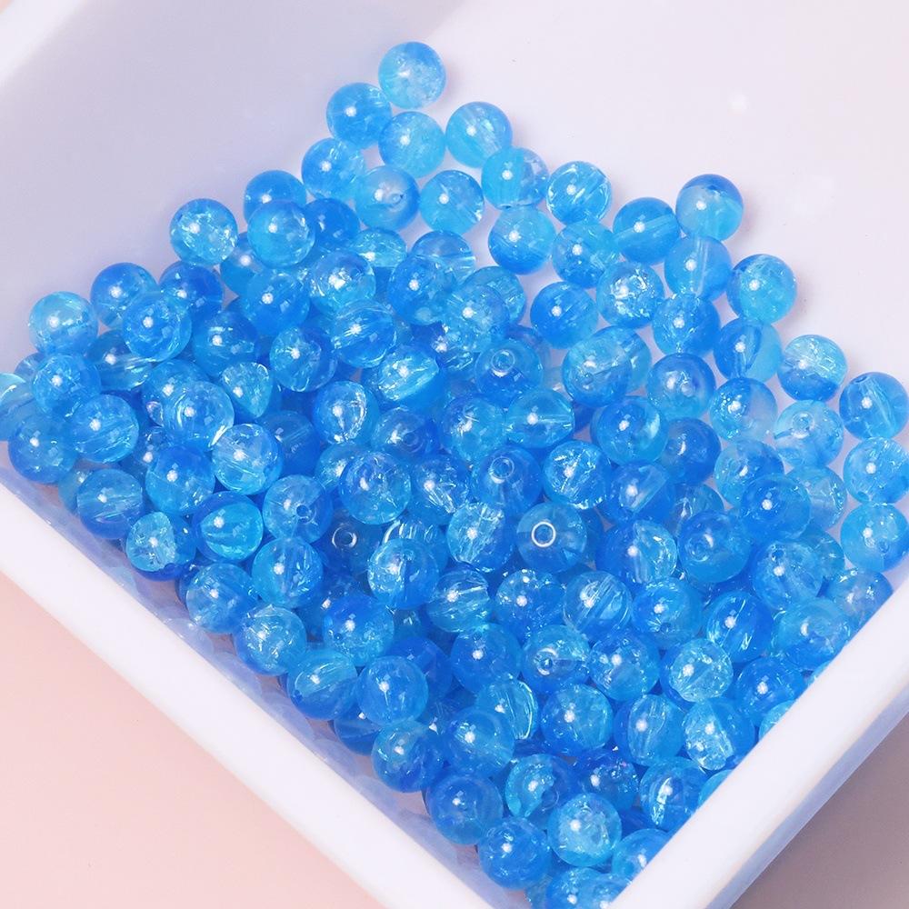 Yori 60 штук 10 мм Двухцветные Стеклянные Расписные Бусины для Рукоделия DIY Браслета Ожерелья Изготовления Украшений Декоративные Бусины
