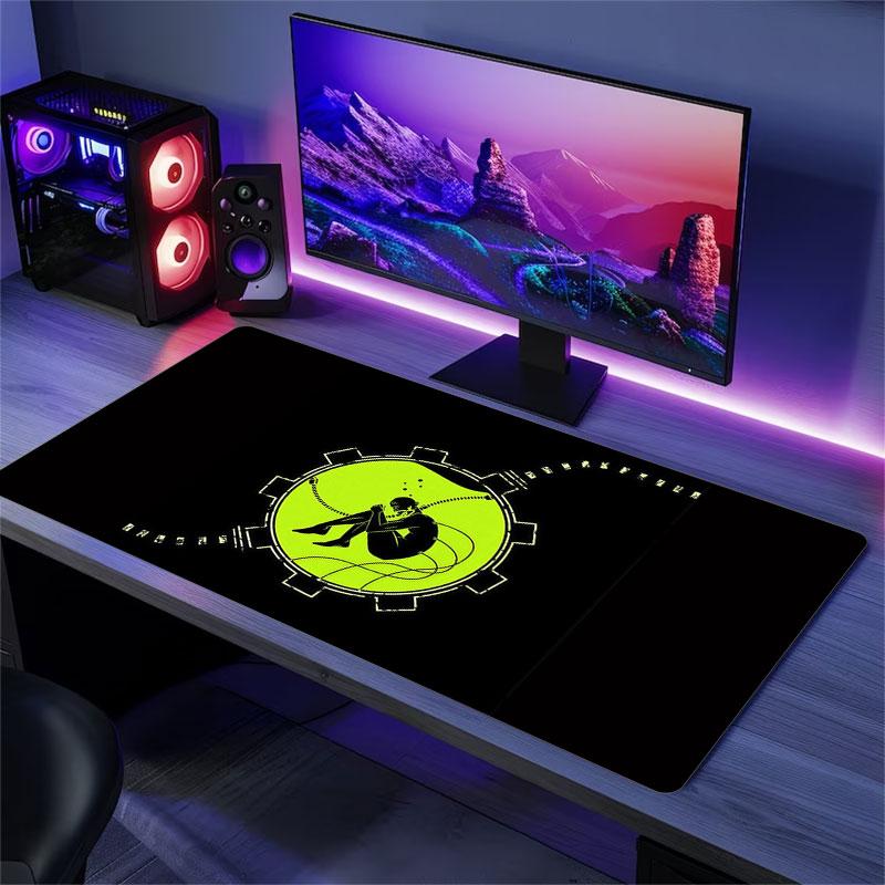 Matrix Mouse Pad, Large Gaming Desk Mat, Non-slip XXL Mousepad for Laptop & Tablet, Mini PC Playmat with Stitched Edges