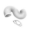 PVC Exhaust Hose 2.5m Aluminium Pipe Ventilation Hose Aluminium Flexible Hose for Dryer Extractor Hood Pipe Fan