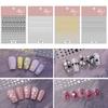 3D Colorful Holographic Out Nail Heart Shape Hollow Art Stickers Women Long-lasting Gel Polish Decals