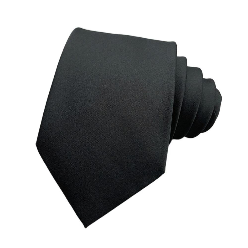 Однотонный мужской галстук Цветочный ретро-галстук Классический черный галстук Рубашка