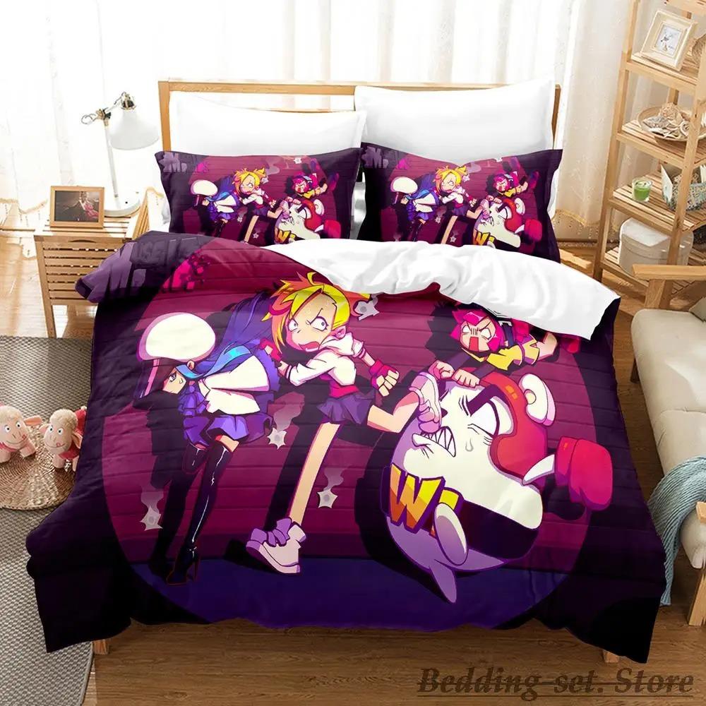 Muse Dash Постельное белье Single Twin Full Queen King Size Bed Set Adult Kid Bedroom Duvetcover Sets Anime Parure de lit Bed