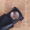 1 шт. черная автоматическая выдвижная лупа для ювелирных изделий со светодиодной подсветкой