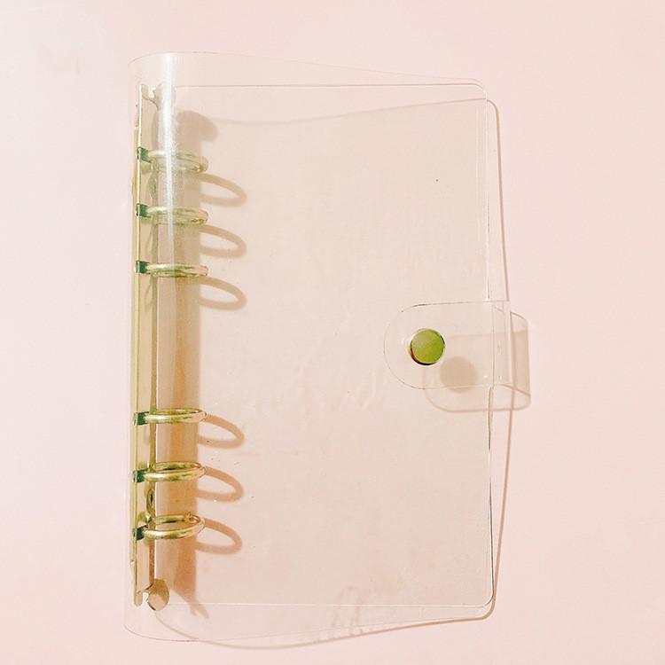 A5 A6 A7 Transparent Loose Leaf Binder Loose Strap Loose Leaf Inner Core Note Book Journal Planner Office Supplies