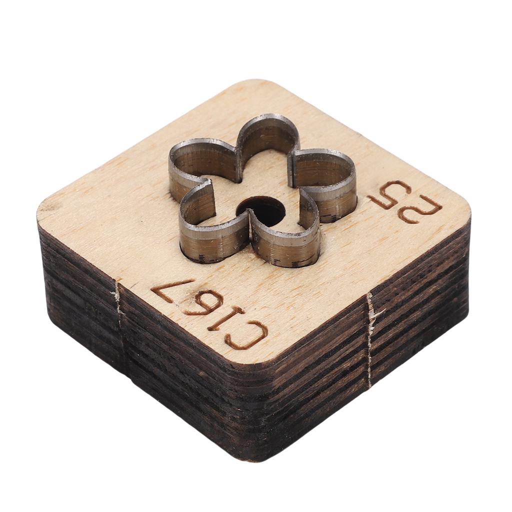 Кожаный резак в форме цветка Металлический инструмент для кожевенного ремесла Штамп для вырубки Инструмент для рукоделия