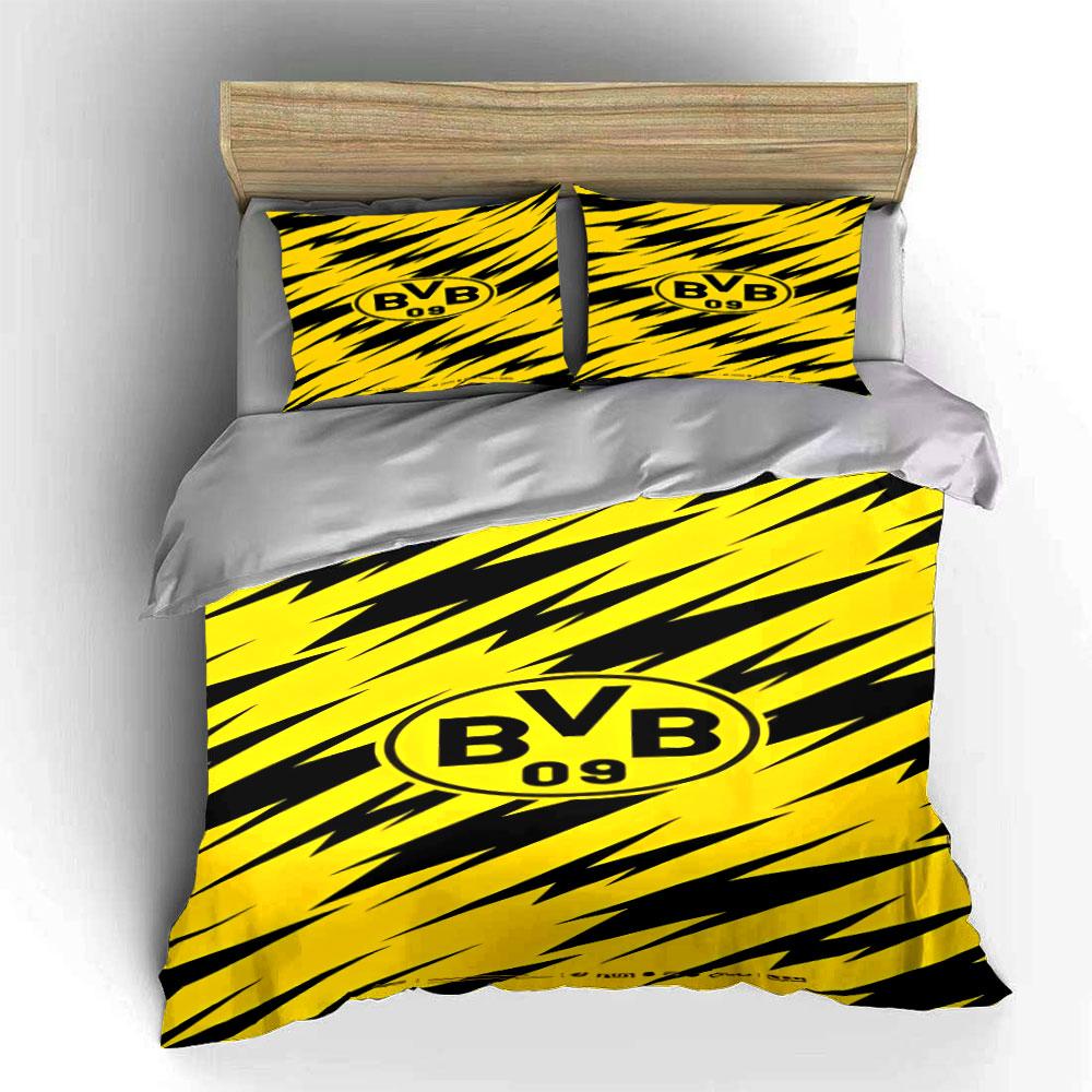 Yellow-black striped pattern, BVB. Bedding sets Duvet cover sets Duvet covers Pillowcases(1 * Duvet Cover 2 * Pillowcases without duvet insert)