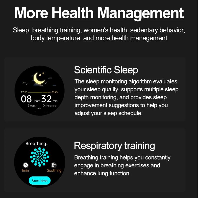 2025 New Non-Invasive Laser Treatment Three High Smart Watch Sapphire Screen Blood Fat Uric Acid ECG Health Diagnosis Smartwatch