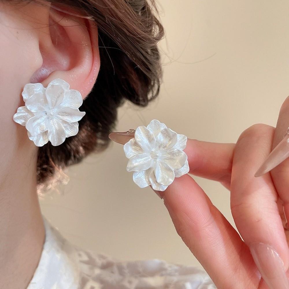 Lightweight Pearl Bead Earrings Colorful Lightweight Earrings New Flower Earrings Set Daily Wear