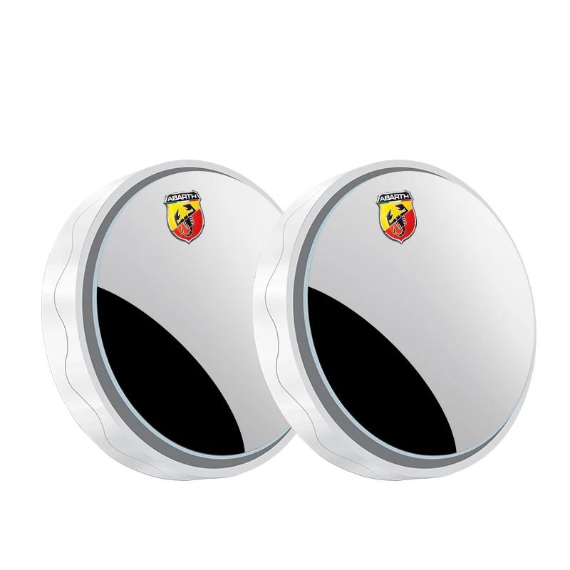 2pcs Car Round Frame Blind Spot Mirrors For Fiat ABARTH 124 125 130 131 500 595 Esseesse 695 Punto Scorpion Auto Accessories V6