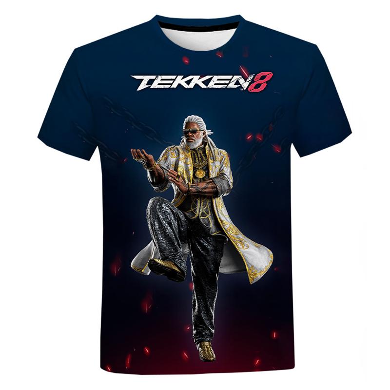 Fighting New Game Tekken 8 3D Printed T Shirt For Men Clothes Harajuku Streetwear T-Shirt Boy Kid Crewneck Short Sleeve Girl Top